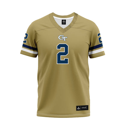 Georgia Tech - NCAA Football : Ej Lightsey - Gold Premium Football Jersey