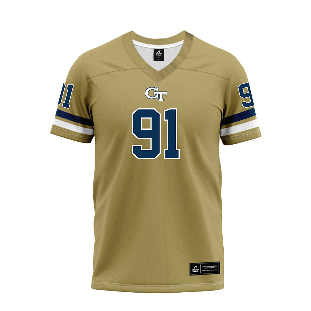 Georgia Tech - NCAA Football : Andre Fuller Jr - Gold Premium Football Jersey-0