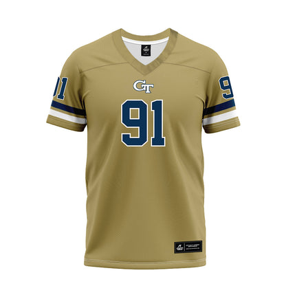 Georgia Tech - NCAA Football : Andre Fuller Jr - Gold Premium Football Jersey-0