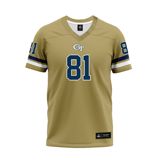 Georgia Tech - NCAA Football : Cal Faulkner - Gold Premium Football Jersey-0