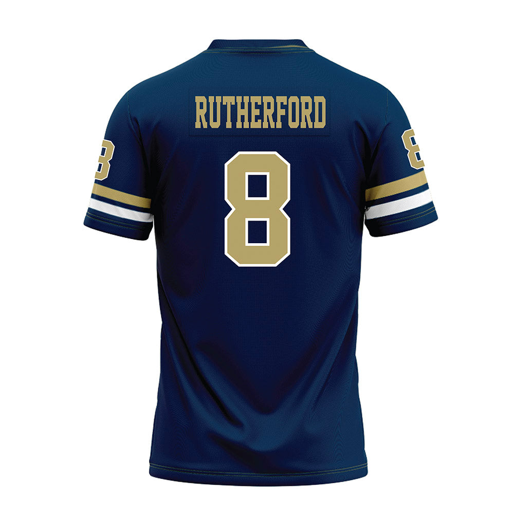 Georgia Tech - NCAA Football : Malik Rutherford - Blue Premium Football Jersey