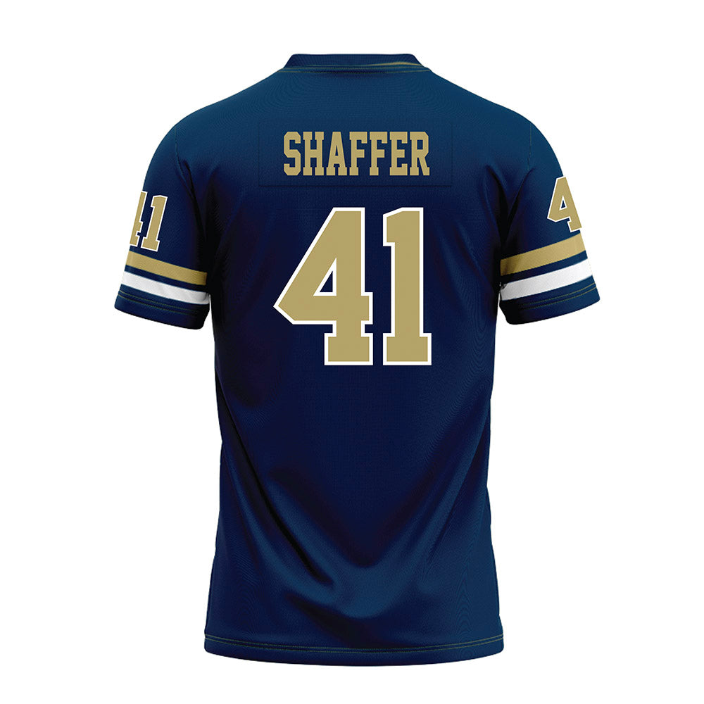Georgia Tech - NCAA Football : Landon Shaffer - Blue Premium Football Jersey-1