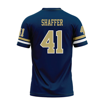 Georgia Tech - NCAA Football : Landon Shaffer - Blue Premium Football Jersey-1