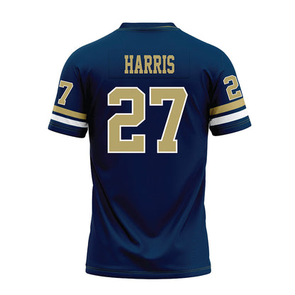Georgia Tech - NCAA Football : Tae Harris - Blue Premium Football Jersey-1