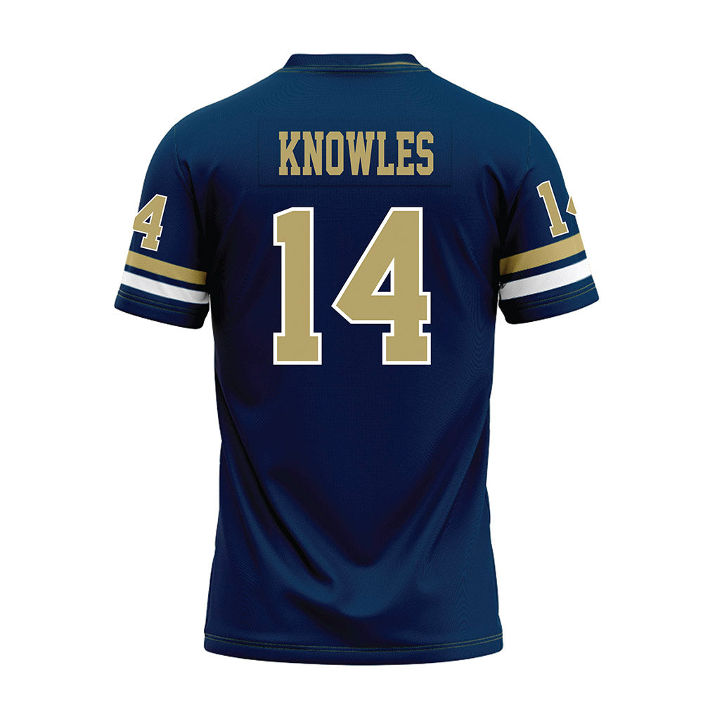Georgia Tech - NCAA Football : Graham Knowles - Blue Premium Football Jersey