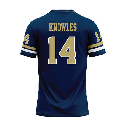 Georgia Tech - NCAA Football : Graham Knowles - Blue Premium Football Jersey