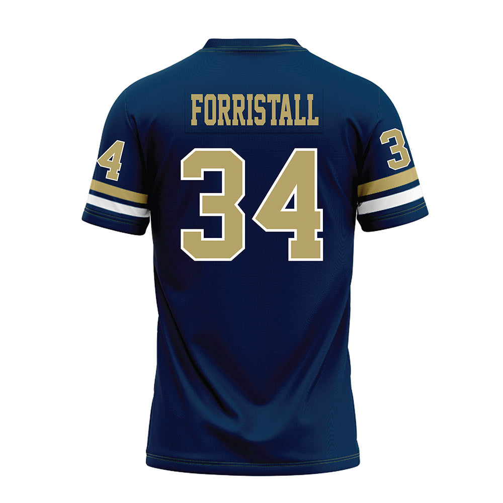 Georgia Tech - NCAA Football : Myles Forristall - Blue Premium Football Jersey-1