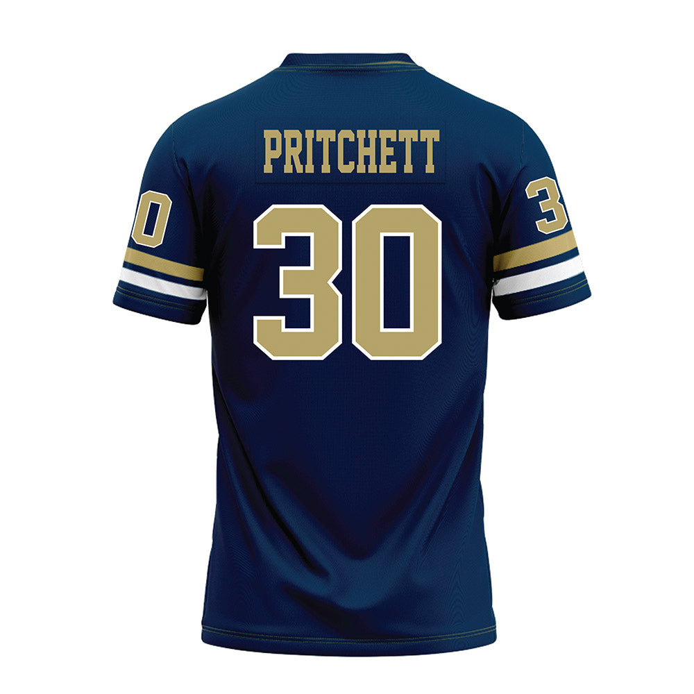 Georgia Tech - NCAA Football : Lawson Pritchett - Blue Premium Football Jersey