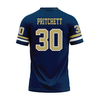 Georgia Tech - NCAA Football : Lawson Pritchett - Blue Premium Football Jersey