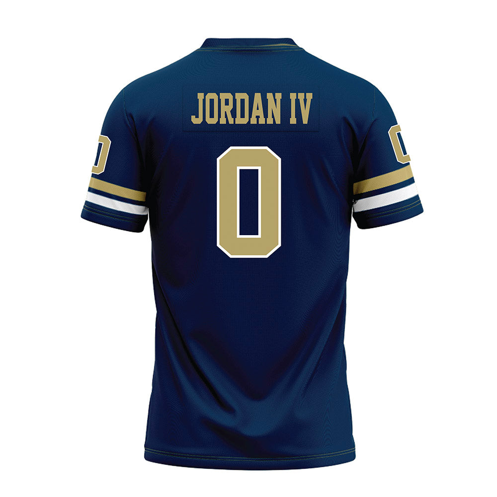 Georgia Tech - NCAA Football : Melvin Jordan IV - Blue Premium Football Jersey-1
