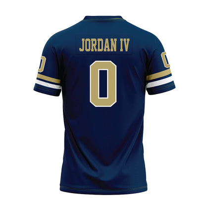Georgia Tech - NCAA Football : Melvin Jordan IV - Blue Premium Football Jersey-1