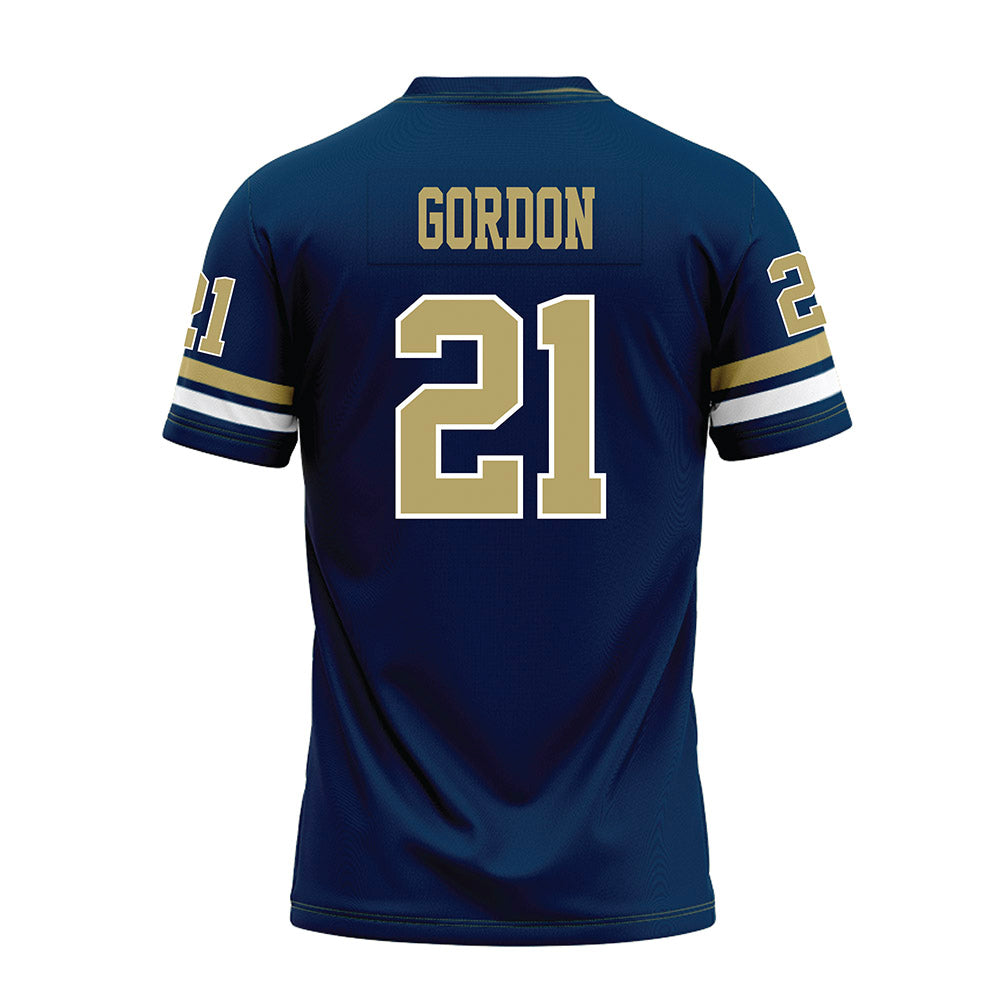 Georgia Tech - NCAA Football : Daylon Gordon - Blue Premium Football Jersey-1