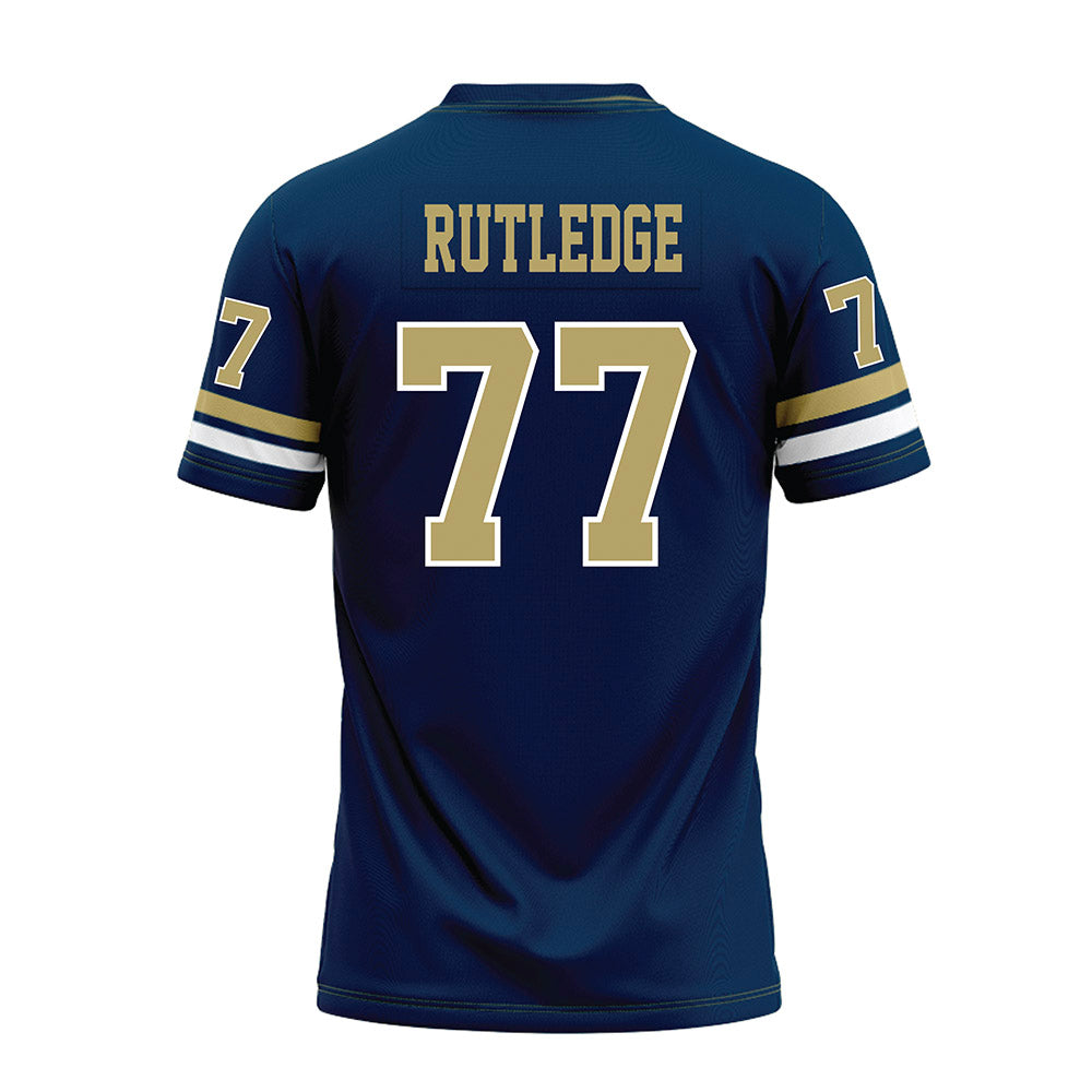 Georgia Tech - NCAA Football : Keylan Rutledge - Blue Premium Football Jersey