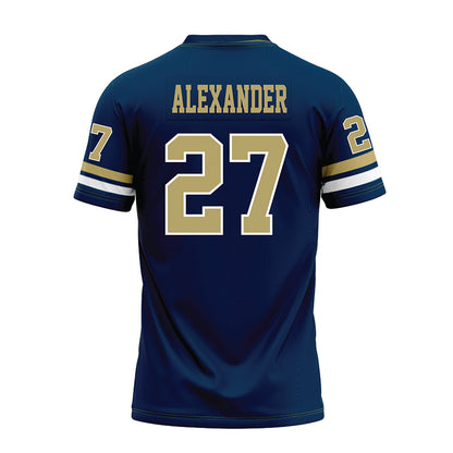 Georgia Tech - NCAA Football : Chad Alexander - Blue Premium Football Jersey