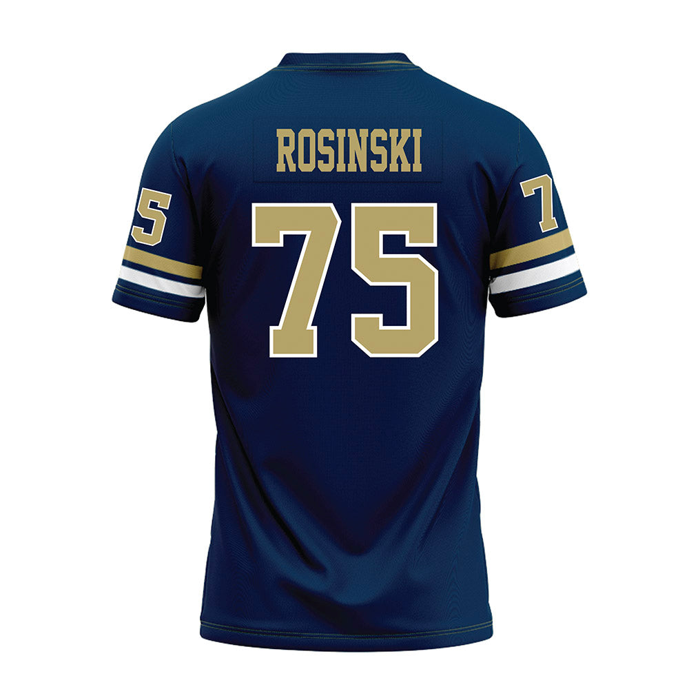 Georgia Tech - NCAA Football : Andrew Rosinski - Blue Premium Football Jersey-1
