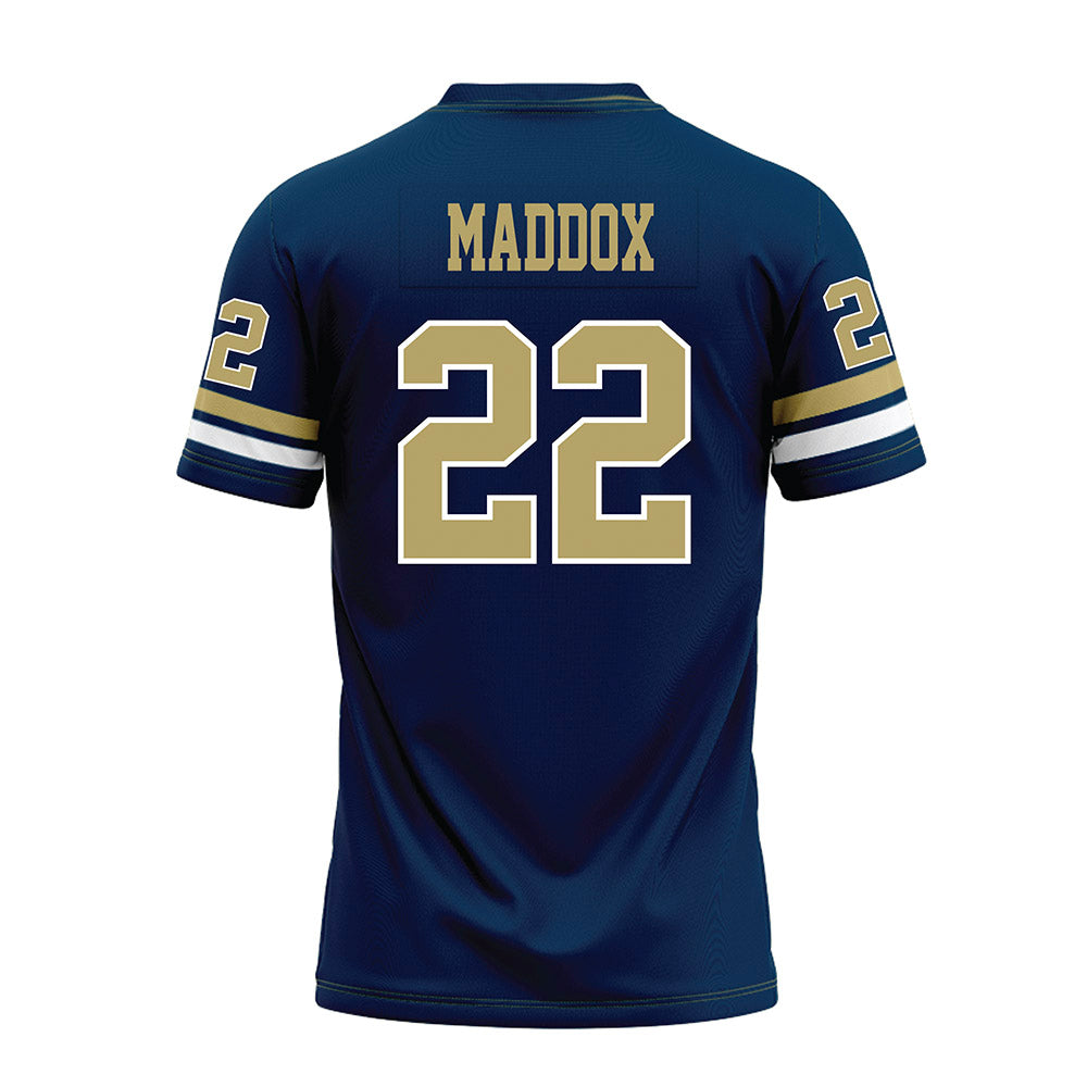 Georgia Tech - NCAA Football : Trelain Maddox - Blue Premium Football Jersey-1