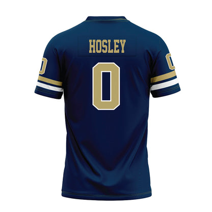 Georgia Tech - NCAA Football : Malachi hosley - Blue Premium Football Jersey-1