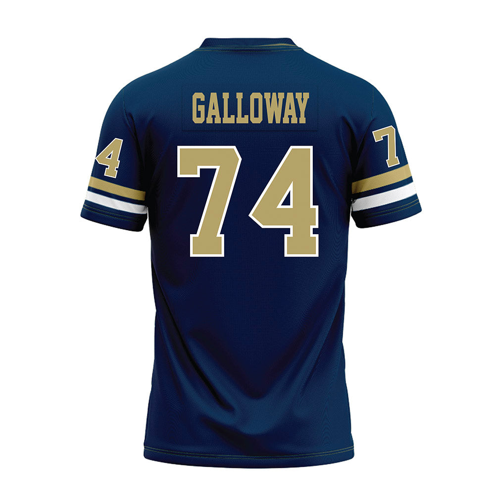 Georgia Tech - NCAA Football : Benjamin Galloway - Blue Premium Football Jersey