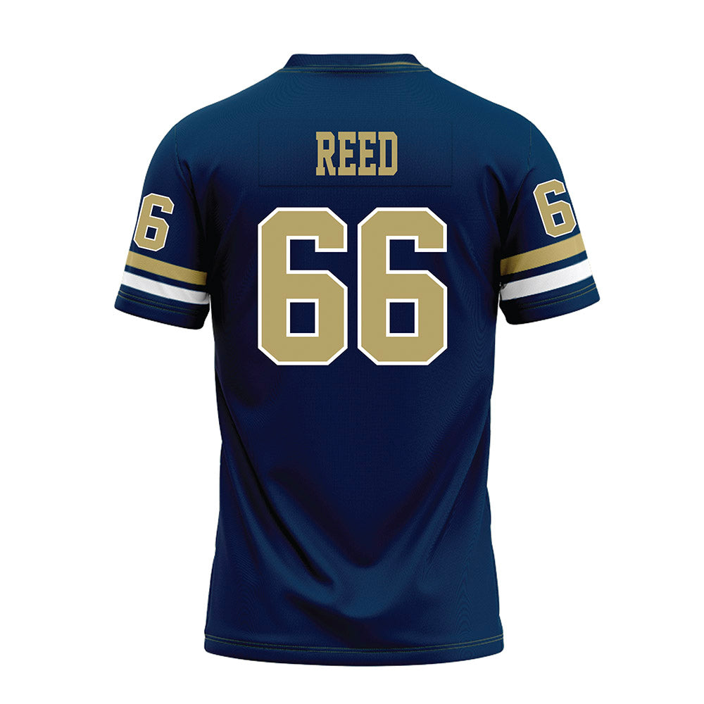 Georgia Tech - NCAA Football : William Reed - Blue Premium Football Jersey-1