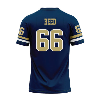 Georgia Tech - NCAA Football : William Reed - Blue Premium Football Jersey-1