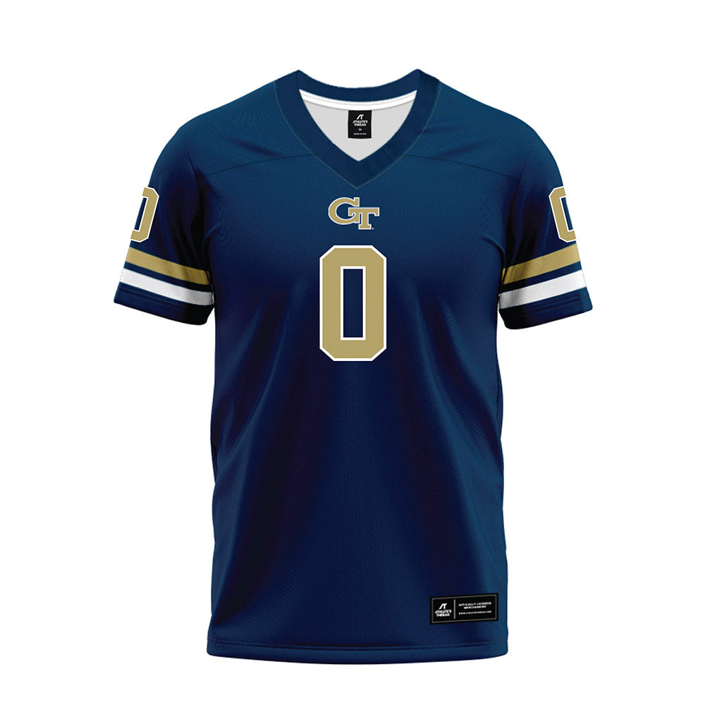 Georgia Tech - NCAA Football : Melvin Jordan IV - Blue Premium Football Jersey-0