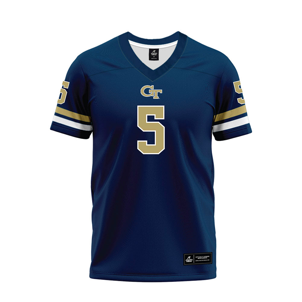 Georgia Tech - NCAA Football : Clayton Powell-Lee - Blue Football Jersey