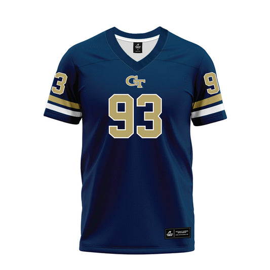 Georgia Tech - NCAA Football : Drew Cohen - Blue Premium Football Jersey