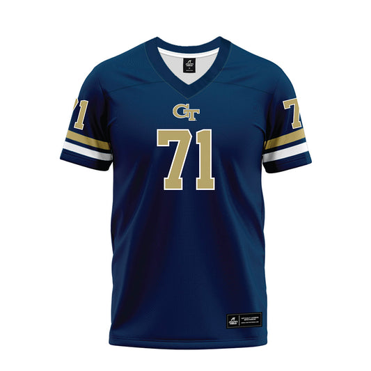 Georgia Tech - NCAA Football : Peyton Joseph - Blue Premium Football Jersey-0