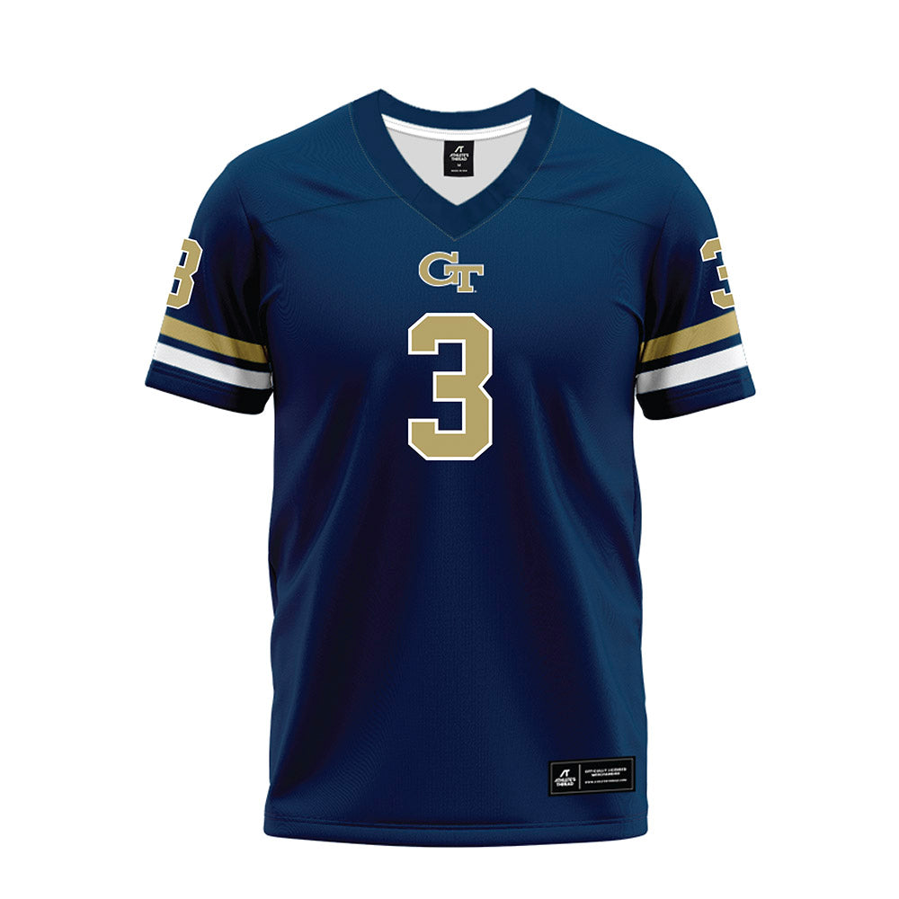 Georgia Tech - NCAA Football : Eric Rivers - Blue Premium Football Jersey-0