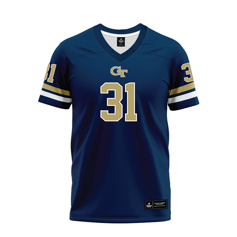 Georgia Tech - NCAA Football : Fenix Felton - Blue Premium Football Jersey-0