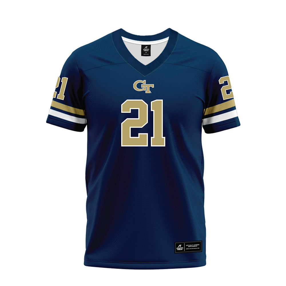 Georgia Tech - NCAA Football : Daylon Gordon - Blue Premium Football Jersey-0