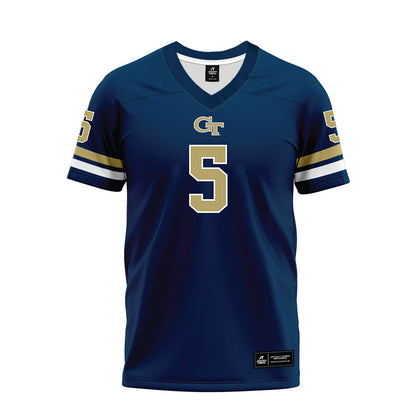 Georgia Tech - NCAA Football : Clayton Powell-Lee - Blue Premium Football Jersey