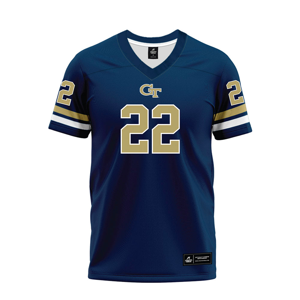 Georgia Tech - NCAA Football : DJ Moore - Blue Premium Football Jersey
