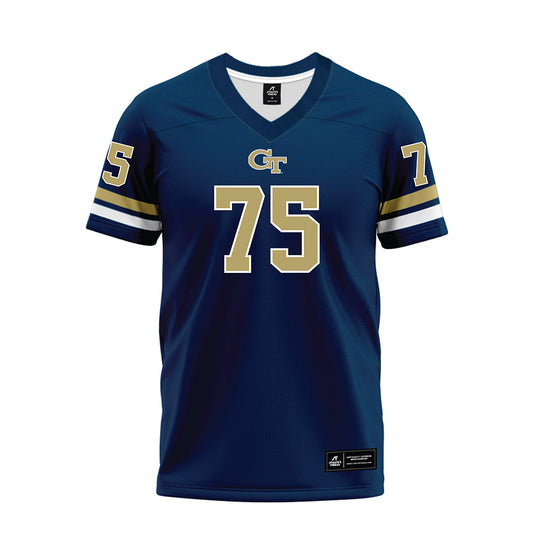Georgia Tech - NCAA Football : Andrew Rosinski - Blue Premium Football Jersey-0