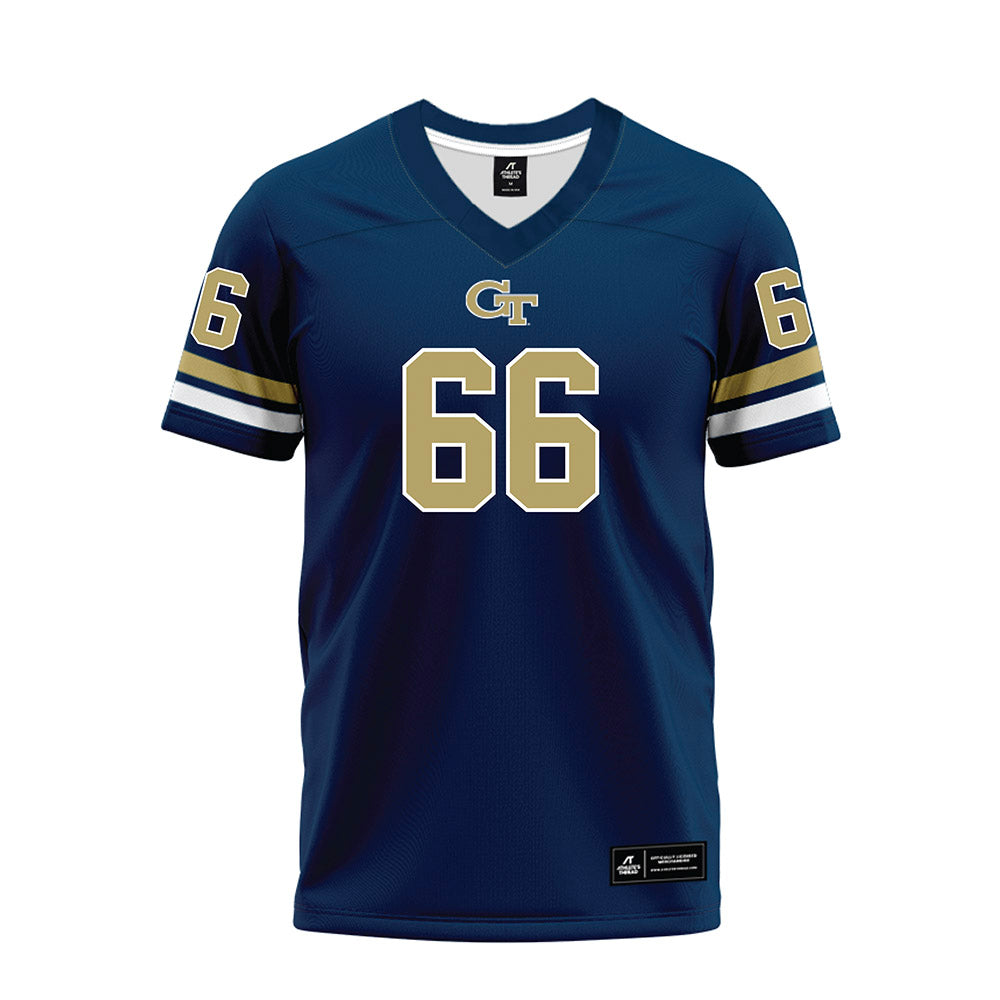 Georgia Tech - NCAA Football : William Reed - Blue Premium Football Jersey-0
