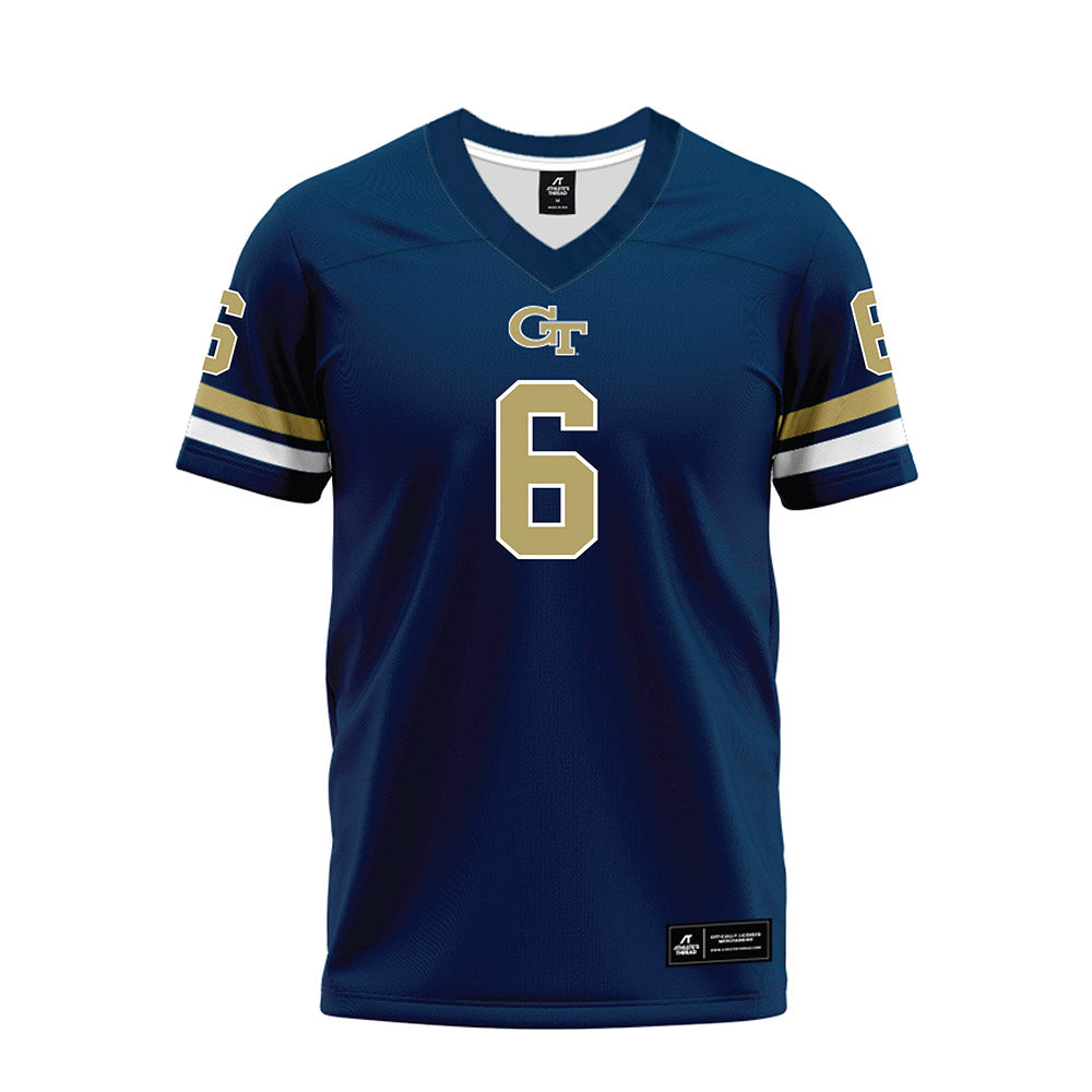 Georgia Tech - NCAA Football : Debron Gatling - Blue Premium Football Jersey-0