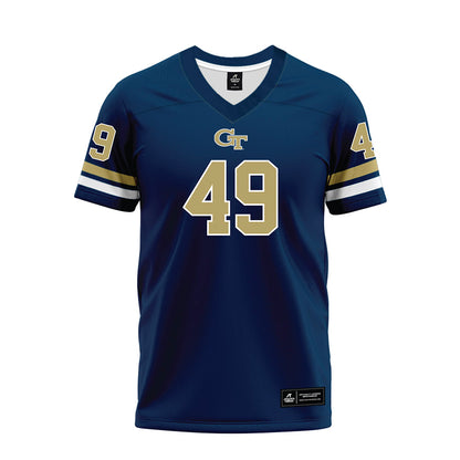 Georgia Tech - NCAA Football : Chuma Okoye - Blue Premium Football Jersey