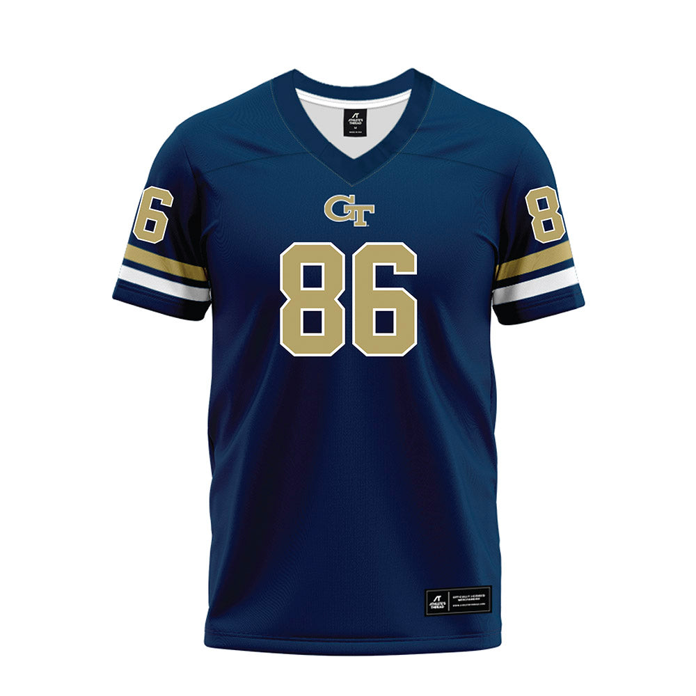 Georgia Tech - NCAA Football : Kevin Roche Jr - Blue Premium Football Jersey-0