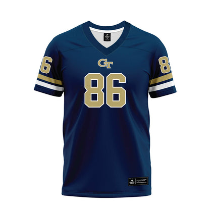 Georgia Tech - NCAA Football : Kevin Roche Jr - Blue Premium Football Jersey-0