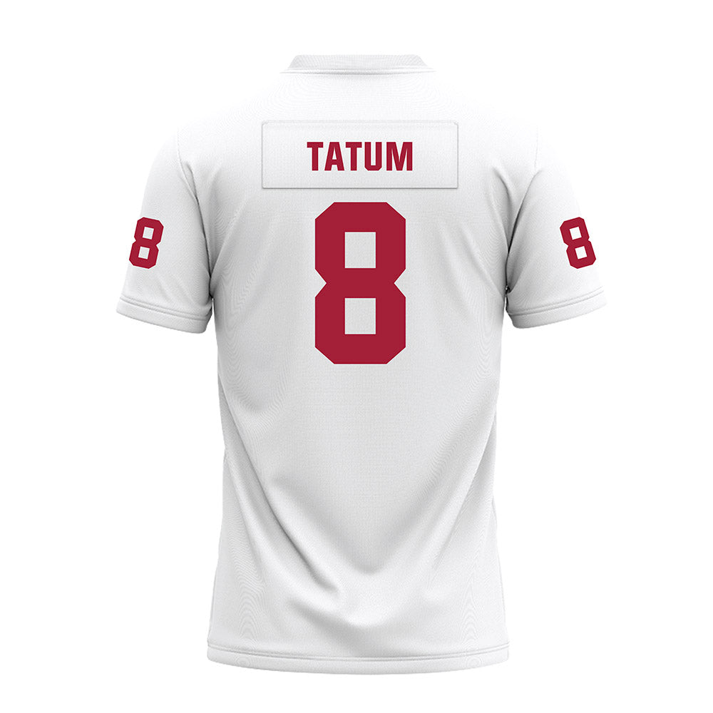 Oklahoma - NCAA Football : Taylor Tatum - White Premium Football Jersey-1