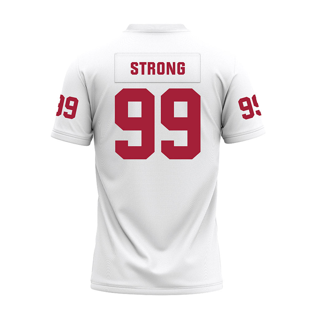 Oklahoma - NCAA Football : Markus Strong - White Premium Football Jersey-1