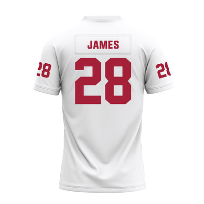 Oklahoma - NCAA Football : Marcus James - White Premium Football Jersey-1