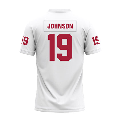 Oklahoma - NCAA Football : Jacobe Johnson - White Premium Football Jersey-1