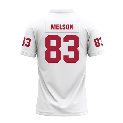 Oklahoma - NCAA Football : Major Melson - White Premium Football Jersey-1