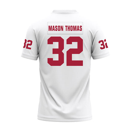 Oklahoma - NCAA Football : R Mason Thomas - White Premium Football Jersey-1