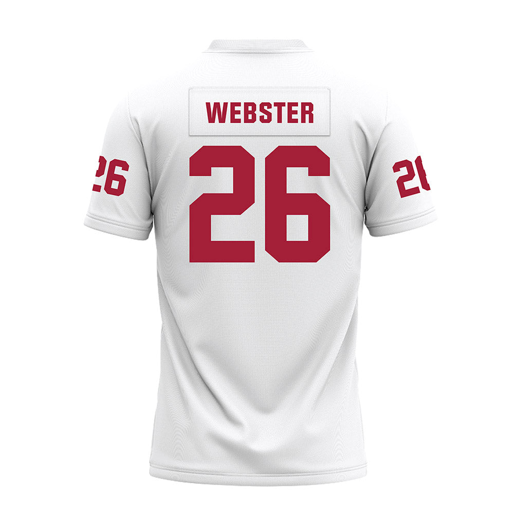 Oklahoma - NCAA Football : eLGee Webster - White Premium Football Jersey-1