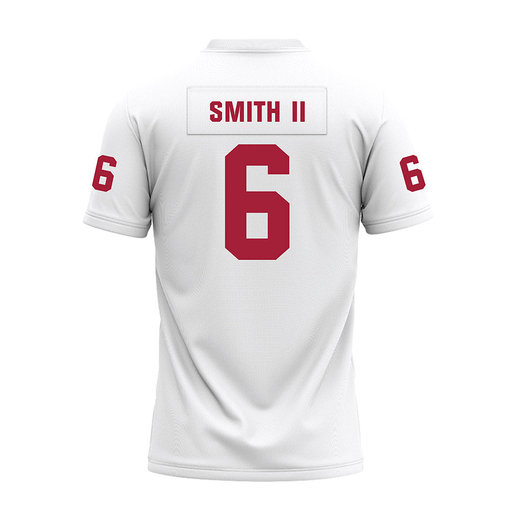 Oklahoma - NCAA Football : Nigel Smith II - White Premium Football Jersey-1
