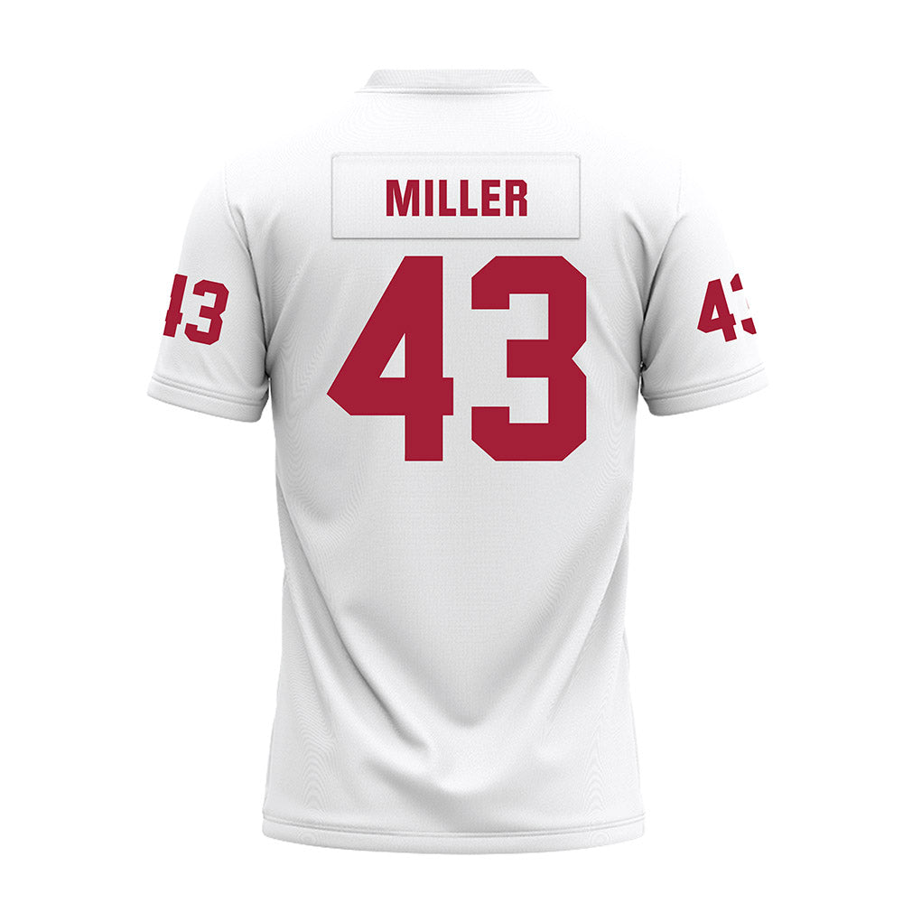 Oklahoma - NCAA Football : Grayson Miller - White Premium Football Jersey-1