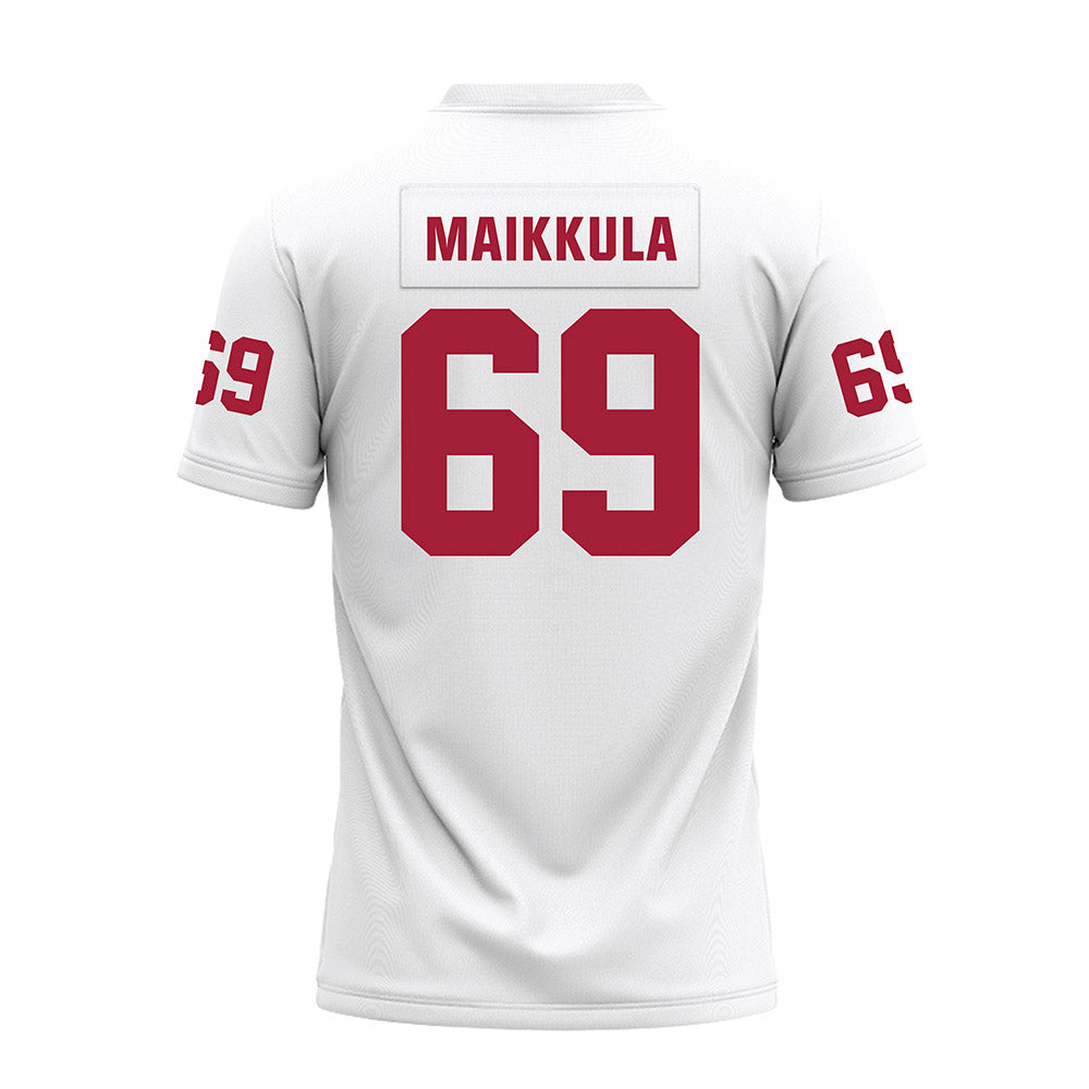 Oklahoma - NCAA Football : Jake Maikkula - White Premium Football Jersey-1