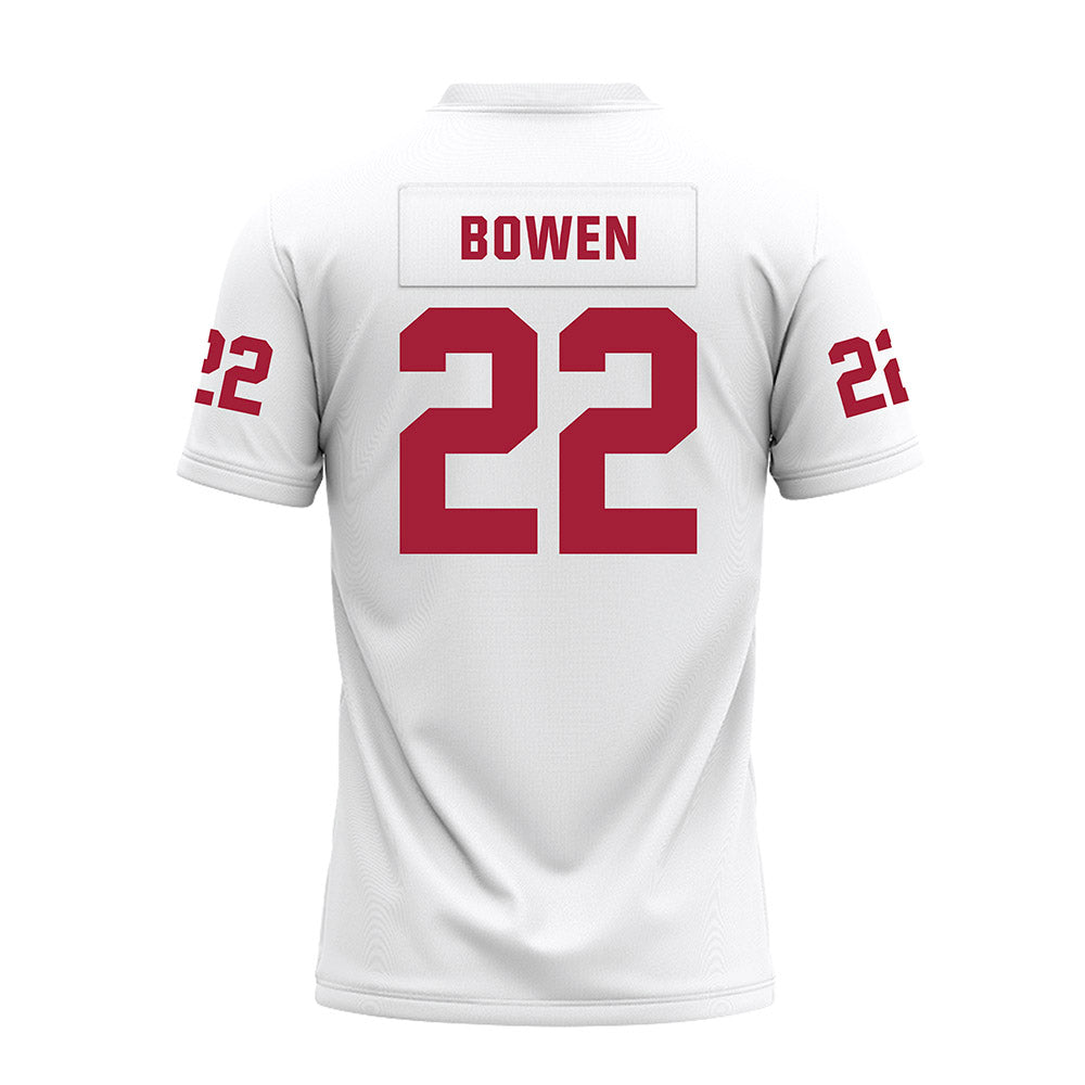 Oklahoma - NCAA Football : Peyton Bowen - White Premium Football Jersey-1